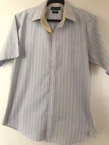 Paul Frederick Slim Fit SS 17 righe gialle e blu - Foto 1 di 5