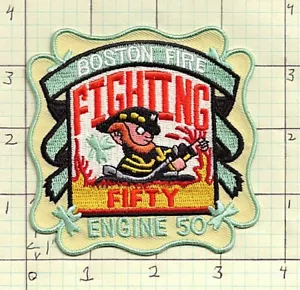 Boston Massachusetts Engine 50 Fighting Fifty bg51 fire patch - Picture 1 of 1