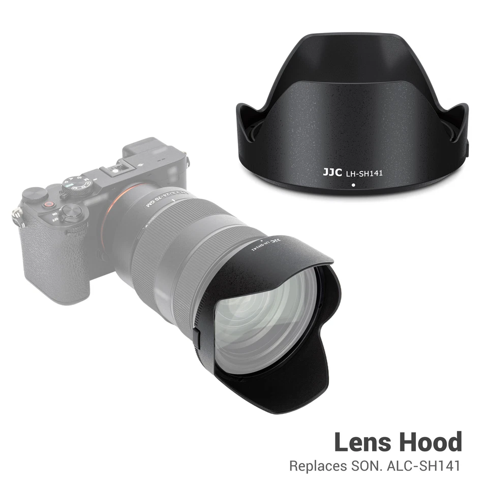 Pantalla para parasol JJC para lente Sony FE 24-70 mm f/2,8 GM (SEL2470GM) como ALC-SH141 Foto 1 de 4