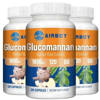 Glucomannan Konjakwurzelextrakt - Abnehmen, Fettverbrennung, Appetit unterdrücken - Bild 1 von 4