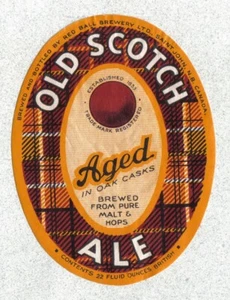 Beer label - Canada - "Old Scotch Ale" - Red Ball - Saint John, New Brunswick - Picture 1 of 1