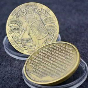 10 PCS Armor Of God Ephesians 6:103-12 Coin Commemorative Prayer Collectible - Picture 1 of 8