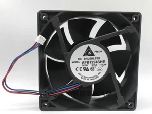 Delta AFB1224SHE 12038 DC24V 0.75A 12CM 3-Pin Inverter Cooling Fan - Picture 1 of 3