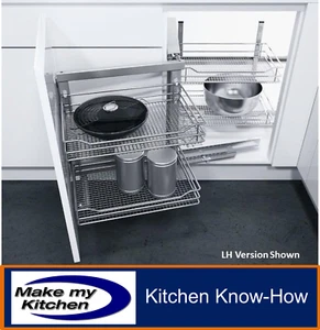Magic Corner Vauth Sagel COR Fold Pull Out Storage 800mm Unit 400mm Door - Picture 1 of 4