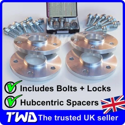 4x KIT DISTANZIATORI RUOTE 15MM PER PORSCHE + BULLONI EX LUNGHI + SERRATURE LEGHE MOZZO-CENTRICO - Immagine 1 di 4