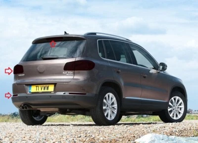 Cubiertas protectoras de película de luces traseras tintadas BlingLights para Volkswagen Tiguan 2008-2016 Foto 1 de 4