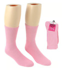 Men's Pink Crew Sock (size 6-12)