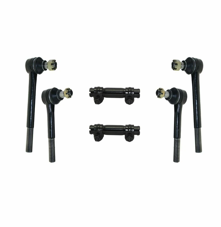 Manguitos de ajuste de extremos de varilla de amarre delantera 6 piezas para camioneta Chevrolet C10 C20 C30 Foto 1 de 4