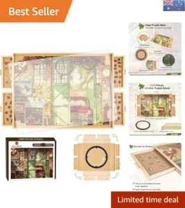 High-Quality Lazy Susan Wooden Puzzle Table - Organized Storage for 1000 Pieces - Picture 1 of 9