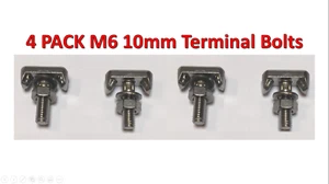 x 4 pc Pack MINI R50 R52 R53 R55 R56 BATTERY TERMINAL T CLAMP BOLT BRACKET 10MM  - Picture 1 of 6