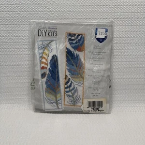 Vervaco Cross Stitch Bookmark Kit Feathers PN-0170379 - Picture 1 of 2