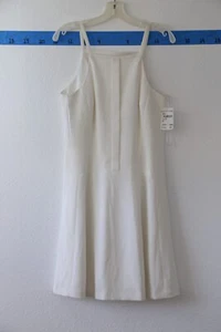 Trina Turk Renee Crepe A-Line Navy white Dress Size 6 Cutout Back Sleeveless nwt - Picture 1 of 4