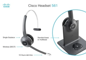 New Cisco CP-HS-WL-561-M-EU 561 Wireless Single Headset Multi Base Station - Picture 1 of 1