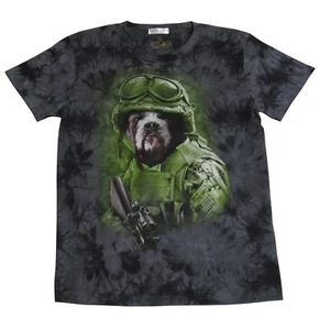 Spaß Party T-Shirt mit hochwertigem 3D Druck; Motiv: Bulldogge - Picture 1 of 1