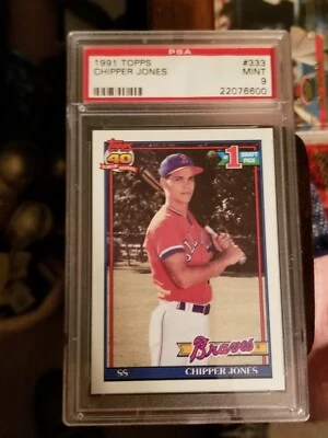 1991 Topps - #333 Chipper Jones (RC) Foto 1 de 2