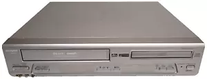Combo reproductor Sharp DV-NC60H VCR-DVD plateado de colección enciende - Imagen 1 de 6