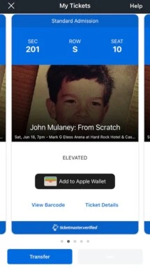Two tickets to John Mulaney at The Hard Rock Hotel & Casino Atlantic City - Image 1 of 2