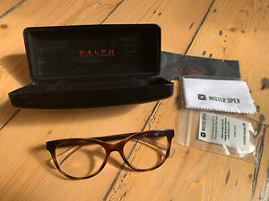 ralph lauren 7102 dark havana ladies Cat Eye Plastic glasses Size 52 17 140