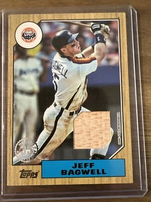 2022 Jeff Bagwell Topps #87R-JBA Relic Card    Houston Astros   HOF         B390 - Image 1 of 2