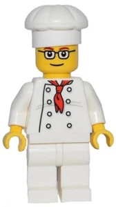 ☀️¡Nuevo! LEGO CHEF MINIFIGURA minifigura minifigura figura cocinero (la cara varía) - Imagen 1 de 1