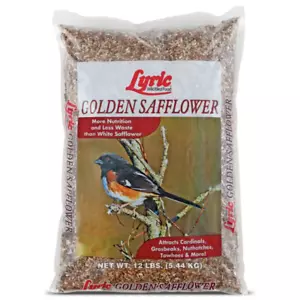 12 Lbs. Golden Safflower Wild Bird Seed - Picture 1 of 12