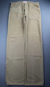 Men's 2009 Levi's Button Fly 501 Jeans Straight Leg Brown Distressed Size 34x34 - Picture 1 of 12