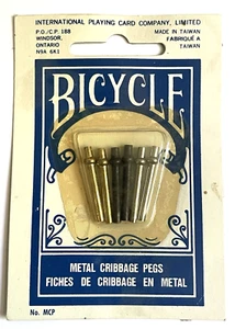 Fahrrad Metall Cribbage Board Heringe 6 Stück 2X Schwarz 2X Gold 2X Silber 2 FULL SETS - Bild 1 von 3