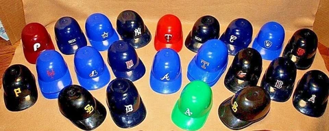 Vintage MLB Plastic Batting Helmet - Brewers, Expos, Angels, Giants, Rangers Cover