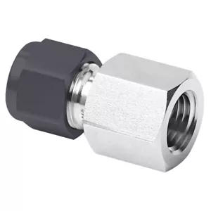 FITOK Single Ferrule Connector 1/2"OD × 1/2"FNPT Interchangeable with 8-8 GBZ-SS - Picture 1 of 1