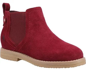 MINI MADDY Red Cow Suede Female Childrens Boots-Hush Puppies - Picture 1 of 4