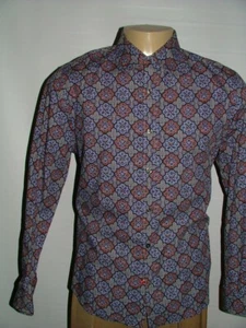 MENS SONS OF INTRIGUE CASUAL SHIRT SIZE L 100% COTTON PURPLE MADE IN INDIA #120 - Picture 1 of 6