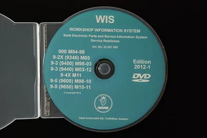 2012 SAAB WIS 900 9-2X 9-3 9-4X 9-5 Workshop Service Repair Wiring Manual NEW - Picture 1 of 1