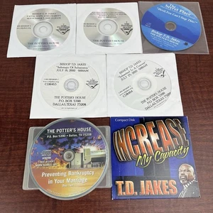 Bishop TD Jakes CD Lot 7 Teaching Preaching The Potters House Various Sermons H - Imagen 1 de 3