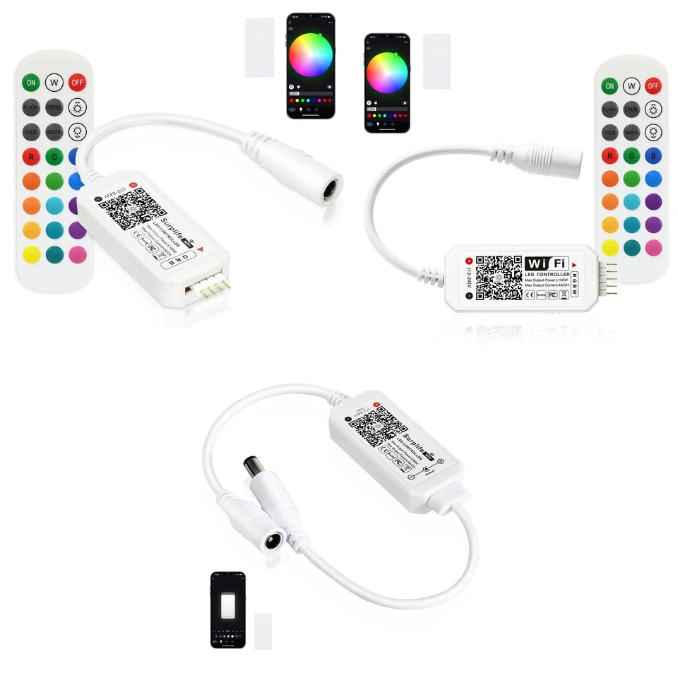 Smart APP Wifi RGB RGBW Led Strip Controller für Amazon Alexa Google 12V 24V  - Bild 1 von 1