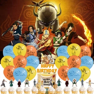 Avatar the Last Airbender Party Supplies Set Plates Balloons Cake Toppers Banner - Picture 1 of 7