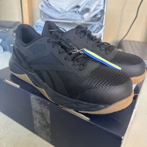 Sneakers Reebok RB3317 Uomo 9W Nanoflex TR da Lavoro Nero Composito Punta di Sicurezza - Foto 1 di 10