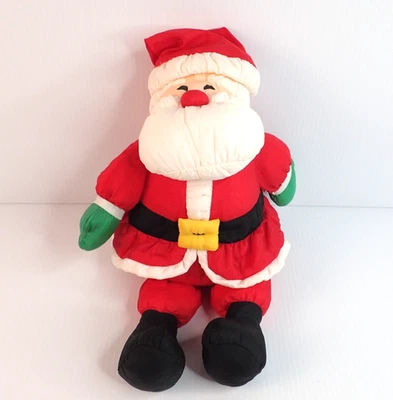 Hallmark Santa Claus Nylon Plush Stuffed Christmas Vintage 13" - Image 1 of 4