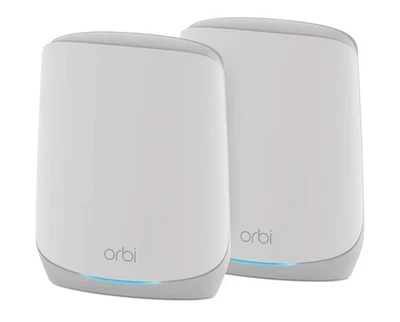NETGEAR - Orbi 750 Series AX5200 Tri-Band Mesh Wi-Fi 6 System (2-pack) - White - Image 1 of 4