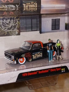 M2 Machines 1976 Chevrolet Scottsdale Chevy Sport Tattoo Diorama - Picture 1 of 9