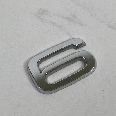 Volvo S60 2.4T 2001-2009 emblema insignia logotipo número '6' maletero trasero B3743 cromo Foto 1 de 4