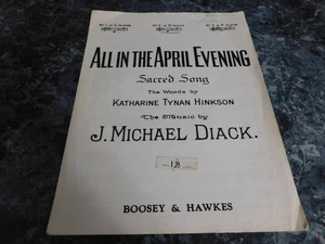 Alles im Aprilabend Nr. 2 d-Moll von Katharine Tynan Hinkson - Bild 1 von 1