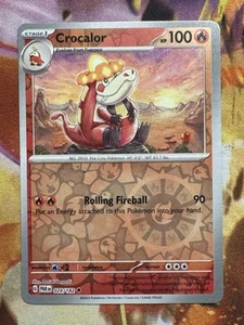 Pokémon TCG Crocalor 024/182 Sv04: Paradox Rift Reverse Holo - Picture 1 of 1