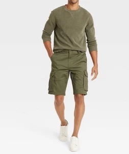 Men’s Goodfellow & Co Cargo Shorts Green Size 36 Retail $28 - Picture 1 of 10