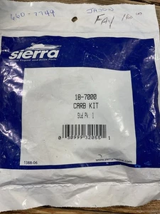 Sierra 18-7000 Carburetor Kit OEM NOS - Foto 1 di 6