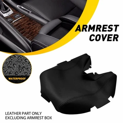 Se adapta a TL Acura 2009-2014 consola central tapa reposabrazos cuero cubierta protectora negro Foto 1 de 4