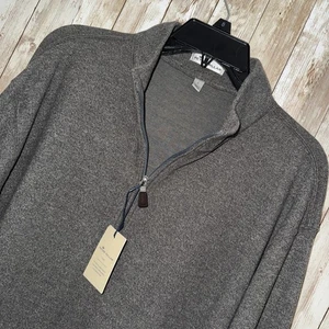$ 150 NEU Peter Millar Crown bequemer 1/4-Reißverschluss Pullover Pulli Herren Large neu mit Etikett - Bild 1 von 13