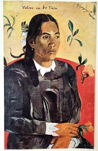 Vahine No Te Tiare Vintage Folio Print Paul Gauguin Woman With Flower - Picture 1 of 6