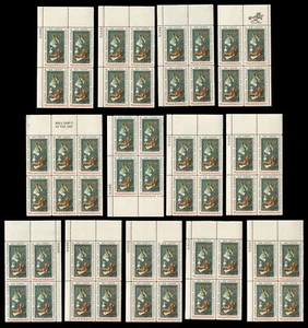 US # 1386 Musical Instruments MNH Plate / ZIP / Mail Early Blocks (54 Stamps) - Picture 1 of 1