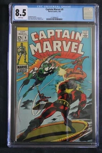 CAPTAIN MARVEL #9 - MARVEL COMICS 1969 - SLABBED CGC 8.5 - Bild 1 von 2