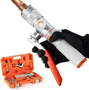 HVAC Hydraulic SWAGING Tool Kit for Copper Tubing Expanding with 3/8,1/2,5/8,3/4 - Picture 1 of 12